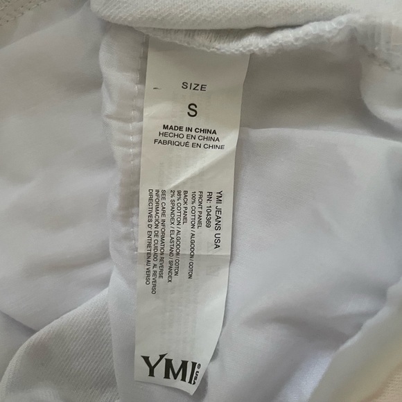 EUC YMI Dream Shorts in White. Size Small. Drawstring & Distressed. - Picture 6 of 16